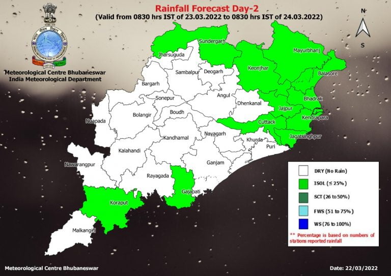 IMD Predicts Light Rainfall, Thunderstorm For Next 5 Days In Odisha