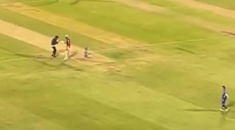 IPL pitch invader