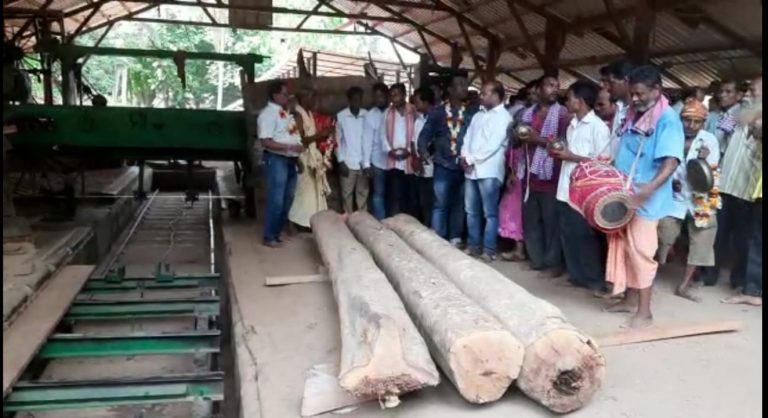 Ritualistic Cutting Of Wood For Puri Rath Yatra Begins At Cuttack Mill