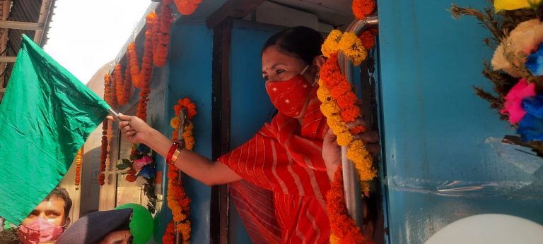 Odisha: Balangir MP Flags Off Ispat Express From Kantabanji Station