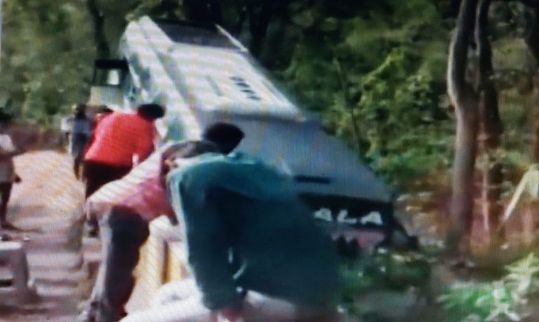 Bus Nosedives Into Canal In Odisha’s Boudh