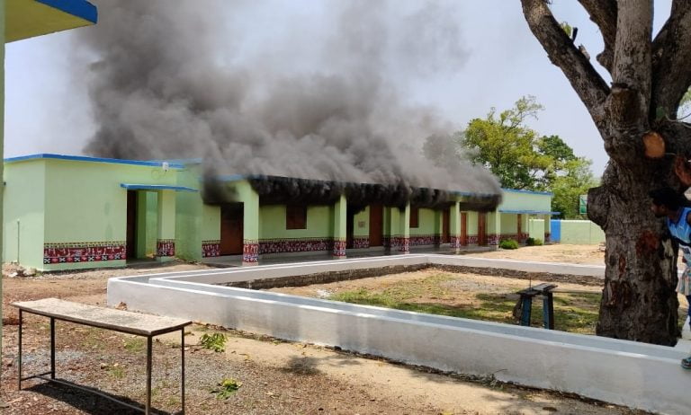Fire Breaks Out In Classroom Transformed Under 5T In Odisha’s Keonjhar