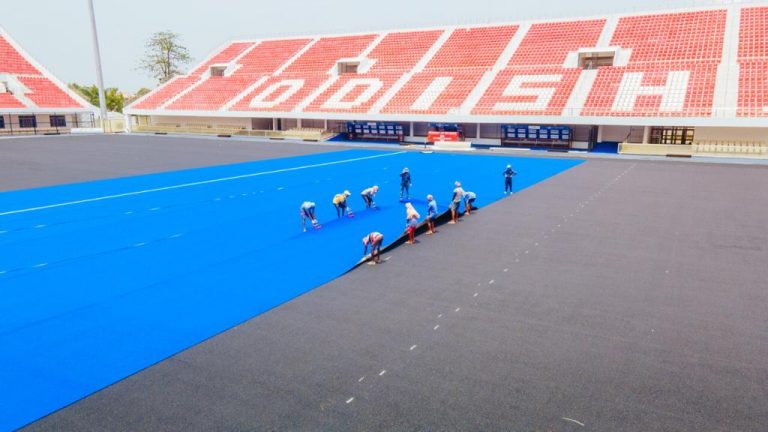 Kalinga stadium new turf