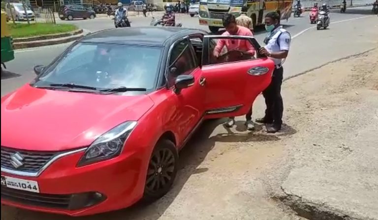 car with tinted glass
