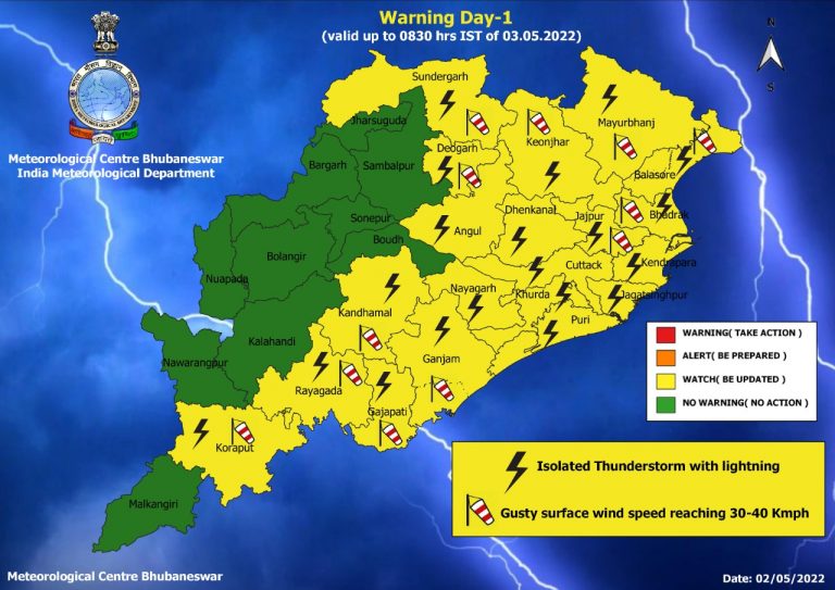 Odisha To Experience Rain, Thunderstorm & Squall In Next 4 Days; Check IMD Forecast