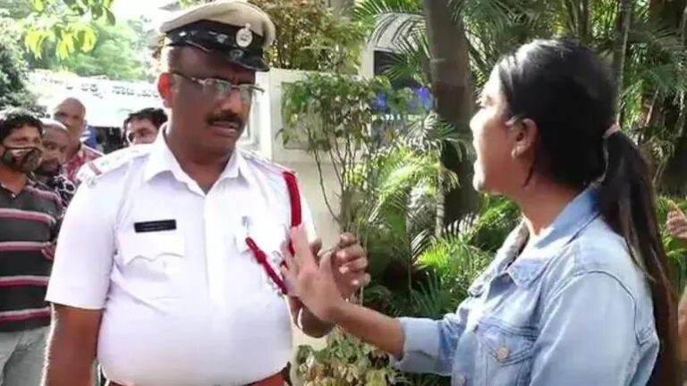 VIP Arrogance: BJP MLA’s Daughter Flouts Traffic Rules, Misbehaves With Cops