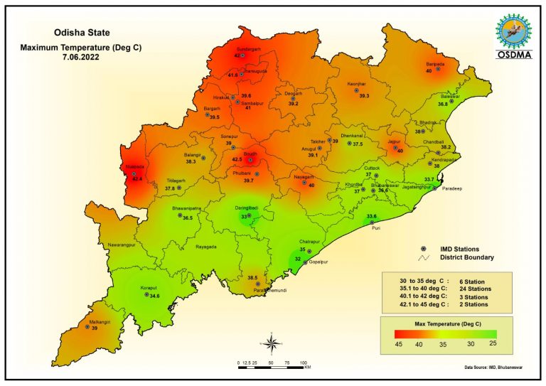 Odisha Sweats In Heat & Humidity, 8 Places Record 40°C Or More