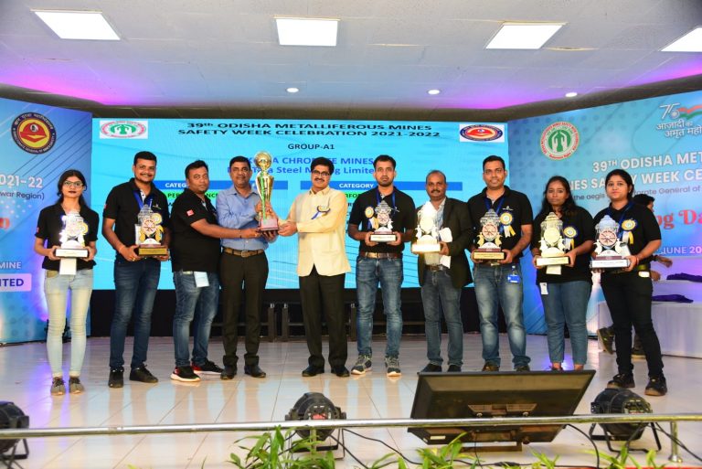 Sukinda Chromite Mine Bags First Prize In Overall Safety Performance At 39th Annual Metalliferous Mines Safety Week