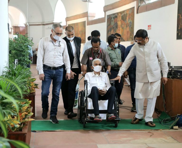 Presidential Polls: Ailing Odisha MLA Arrives In Wheelchair With Oxygen Cylinder To Cast Vote