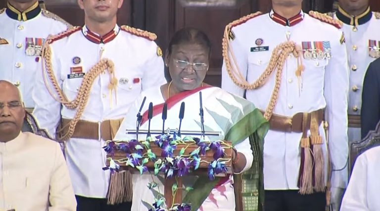 President Droupadi Murmu Begins Her Address With ‘Juhar’, Quotes Odisha’s Santha Kabi Bhima Bhoi