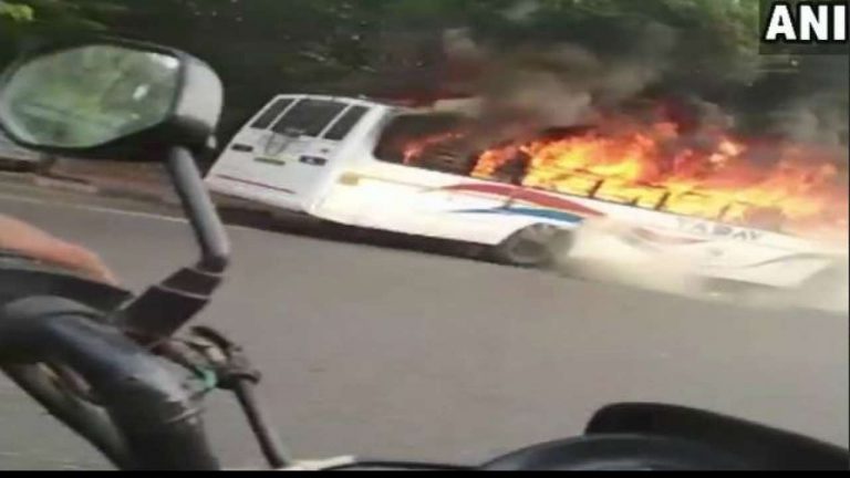 School Bus With 21 Children In National Capital, 3 Cars Catch Fire: No Casualties