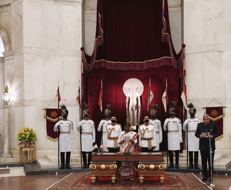 Jagdeep Dhankhar swearing in ceremony pictures