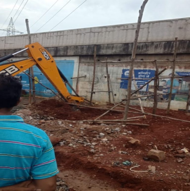 BMC Demolishes Shops Encroaching Roads In Bhubaneswar
