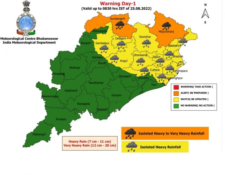 Heavy Rain To Pound Odisha For 2 Days, Two Districts On Orange Alert