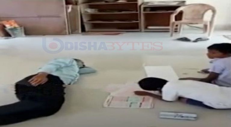 ‘Drunk’, Asleep On Classroom Floor In Odisha’s Sundargarh: Teacher Cuts Sorry Picture