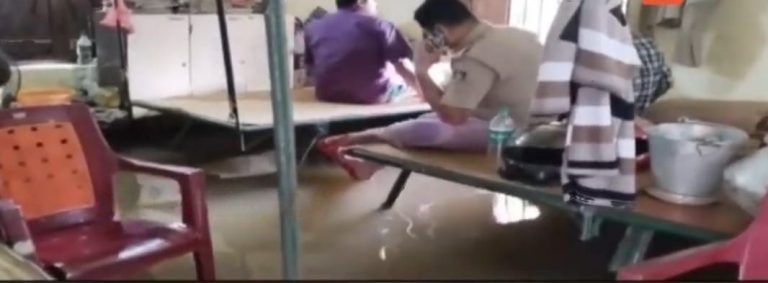 Incessant Spells Of Rain Inundates Police Station In Odisha