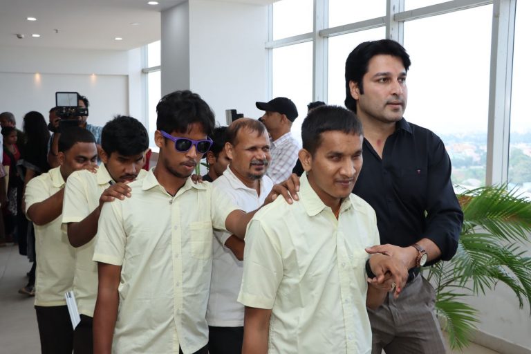 Akash Dasnayak Spends Day With Visually Impaired Children Ahead Of Diwali In Odisha Capital