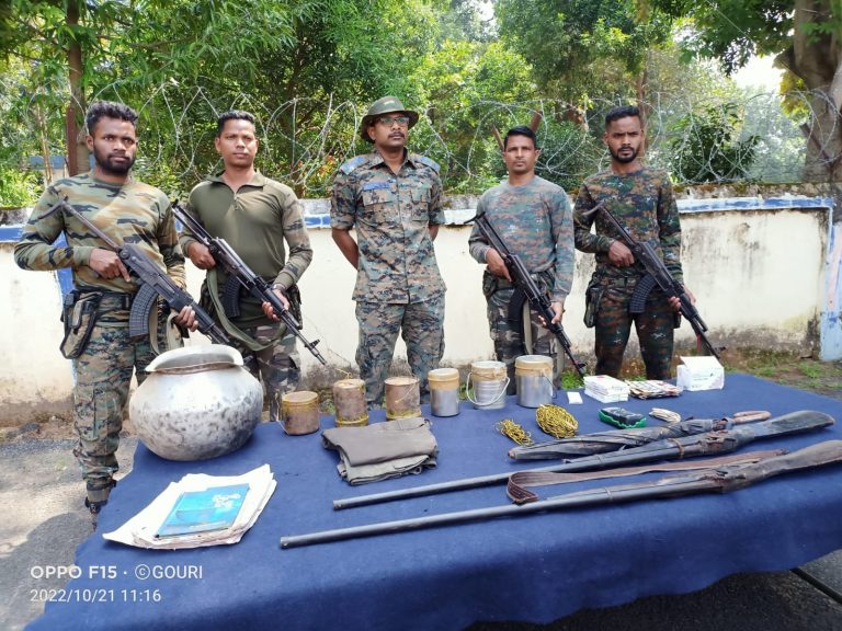 Huge Cache Of Maoist Arms, Explosives Seized In Odisha’s Malkangiri