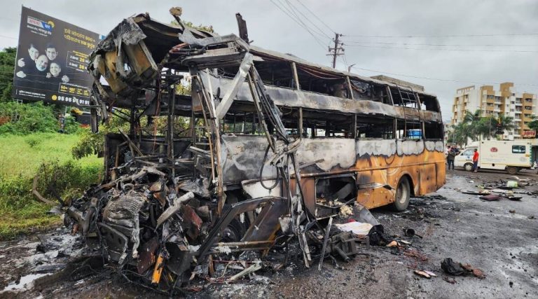 11 Passengers Charred To Death, 38 Injured In Explosion As Bus Hits Tanker In Nashik