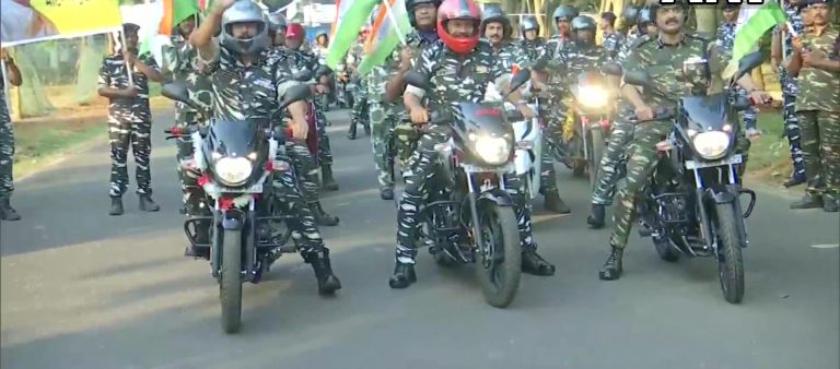 crpf bike rally in bhubaneswar
