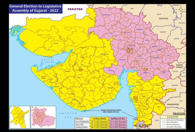 Gujarat Assembly Elections To Be Held In 2 Phases; Check The Schedule