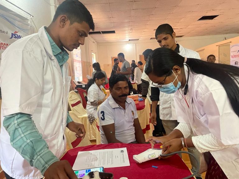 Hundreds Benefit From Free Mega Health Camp Organised By JSW & JCA In Odisha’s Barbil