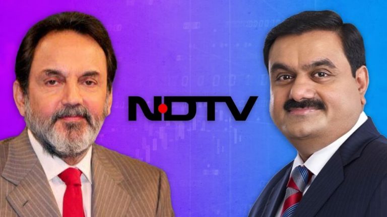 Adani acquires most NDTV shares from prannoy