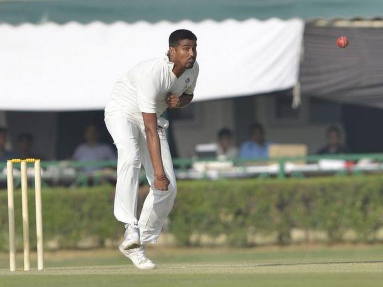 Basant Mohanty Odisha 2 wkts vs baroda