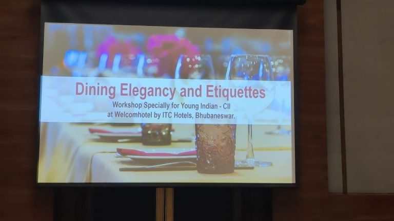 Young Indians Dining & etiquette session bhubaneswar