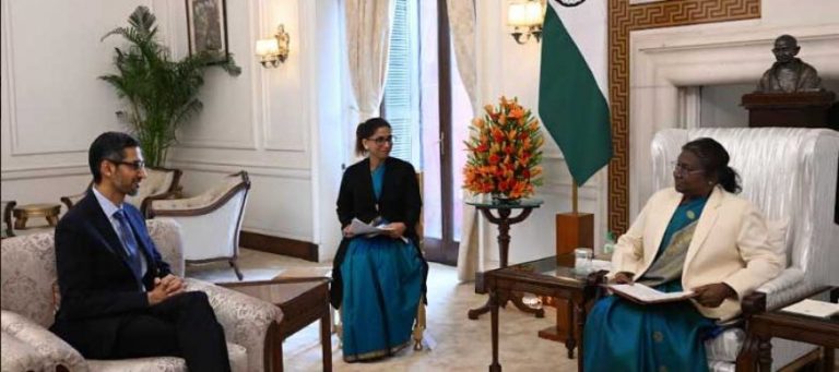 Google CEO Sundar Pichai Calls On President Murmu