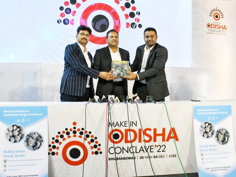 Runaya Launches Sustainable Products For Steel Sector At ‘Make in Odisha’ Conclave