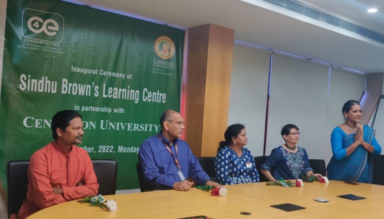 Sindhu Brown’s Learning Centre Opens First Centre In Collaboration With Centurion University In Odisha