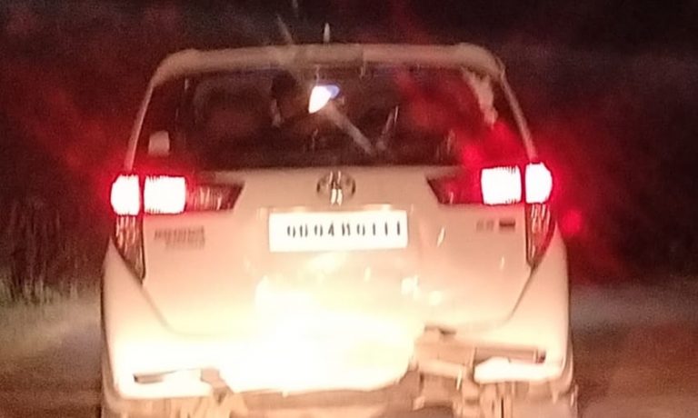 Odisha MLA & Ex-Minister Amar Satpathy’s Vehicle Meets With Accident