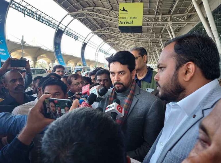 Union Sports Minister Anurag Thakur In Odisha To Attend Hockey WC Inaugural Event