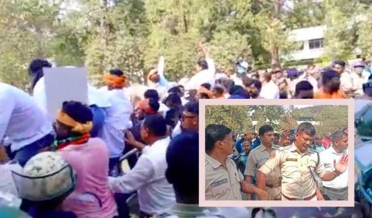 BJP Yuva Morcha Members Clash With Police In Odisha Capital; ACP Sustains Head Injuries