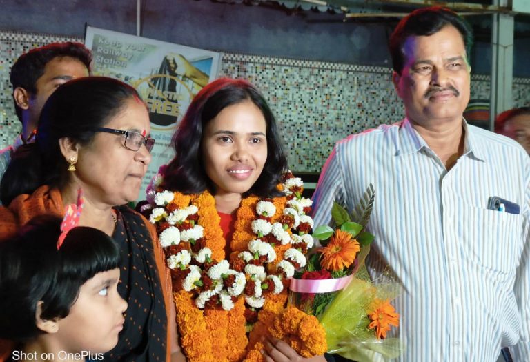 Madhusmita Back In Odisha After Scaling Mt Kilmanjaro, Congratulated By CM Naveen Patnaik