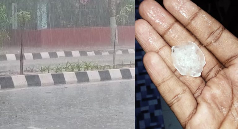 Bhubaneswar Encounters Hailstone Showers