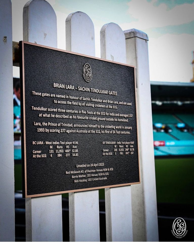 Tendulkar-Lara gates at SCG