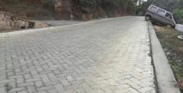 pavered road