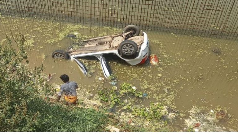 Man Dies, Wife Critical After Car Falls Into Taladanda Canal In Odisha’s Cuttack