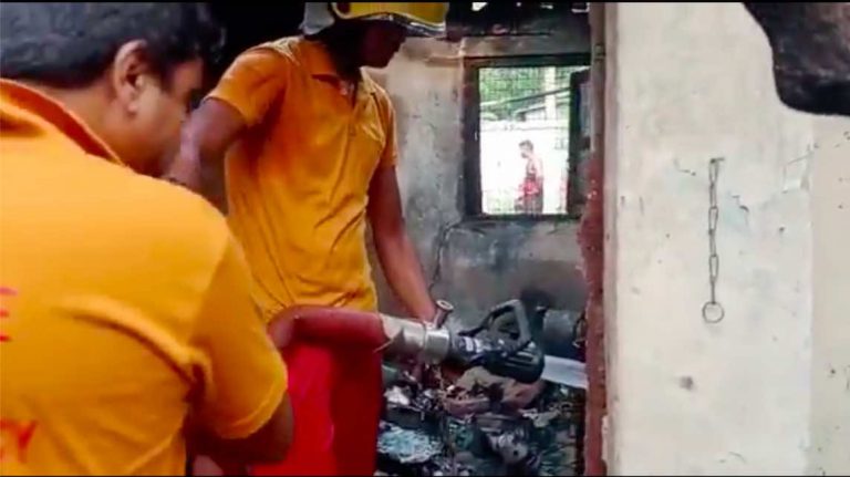 Firecracker Explosion Trigger Fire At Govt Quarters In Bhubaneswar