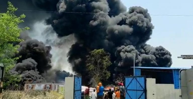 PVC Pipes Destroyed In Warehouse Fire In Odisha’s Sambalpur