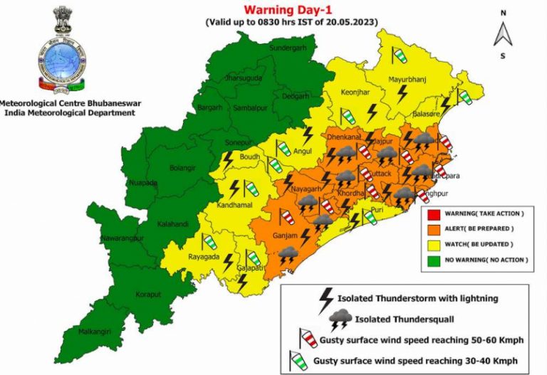 Thunderstorm, Rain & Gusty Wind To Lash Odisha For 2 Days; Sultry Conditions To Continue