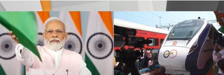 PM Modi Flags Off Odisha’s 1st Vande Bharat Express Between Puri & Howrah; Launches Rs 8000 Cr Rail Projects