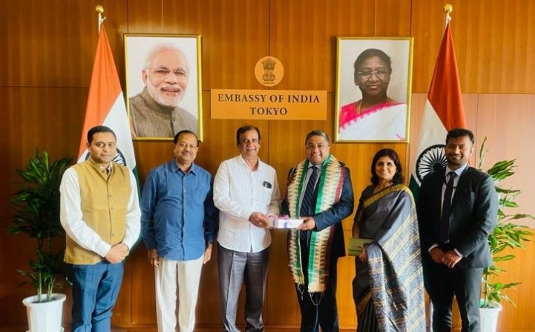 ashok panda with ambassador to japan