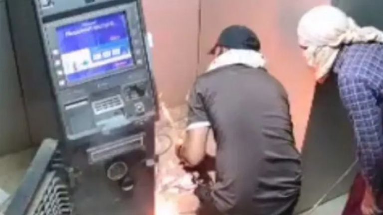 Masked Men Loot Bank ATM In Odisha’s Kalahandi; Scene Captured On Camera