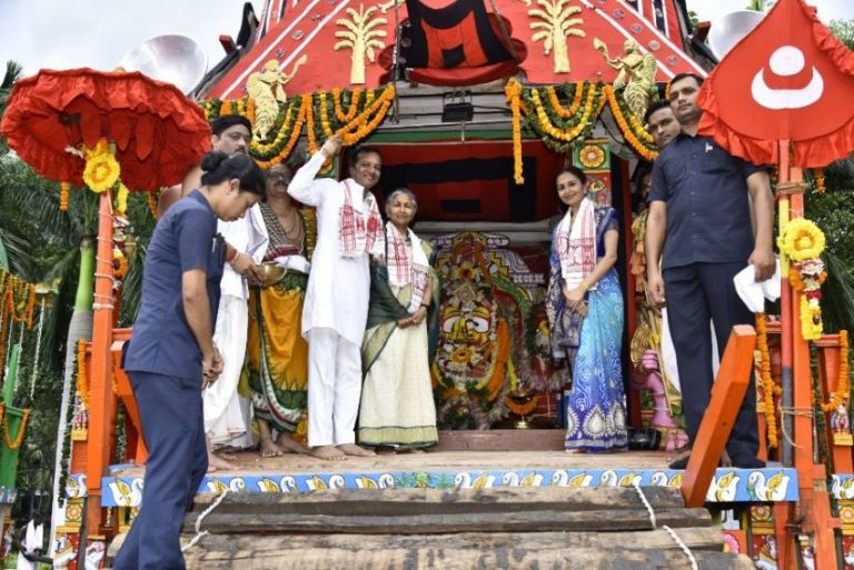 Bahuda yatra at Jindal nagar, Angul
