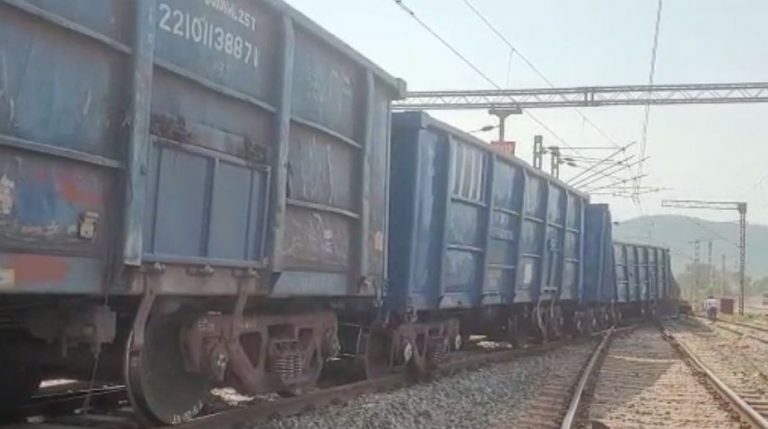 Goods Train Derails