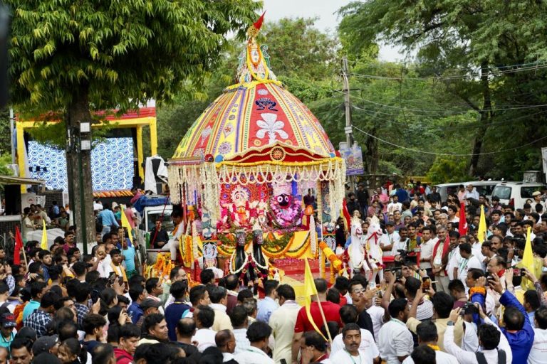 Thousands Witness Bahuda Yatra Of New Delhi’s Jagannath Temple At Hauz Khas
