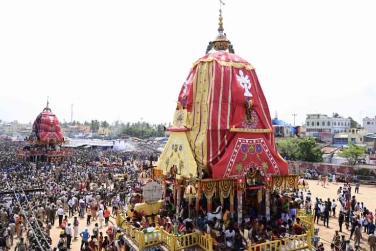 Bahuda Yatra: Chariots Of Lord Jagannath & Siblings Roll Down Puri Grand Road 3 Hours Ahead Of Schedule